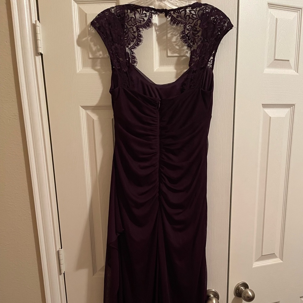 Special Occasion Long Length Plum Dress